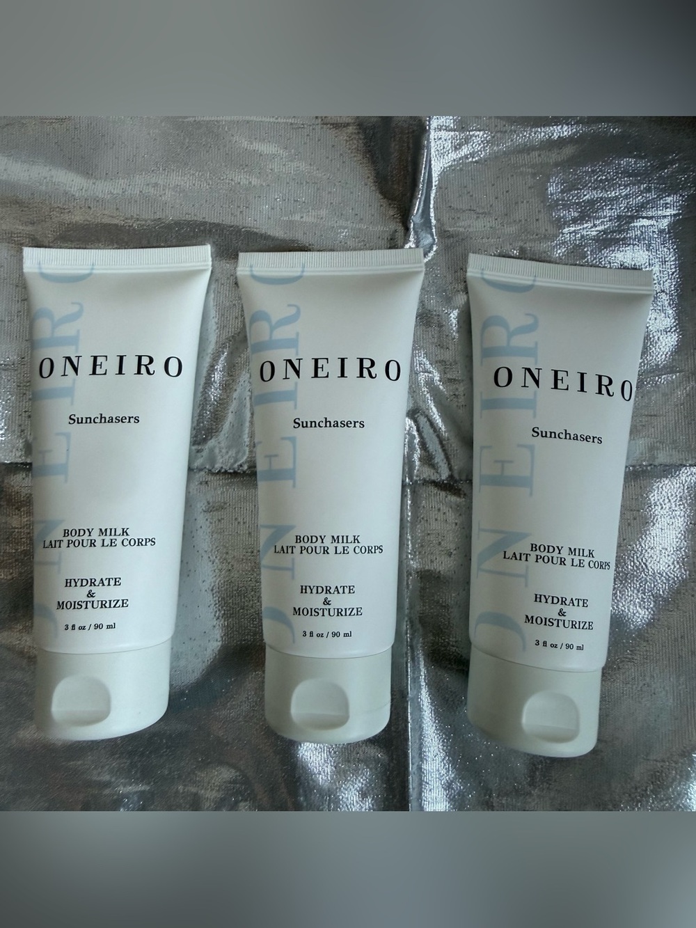Oneiro Sunchasers Body Milk in Light Hydrate & Moisturize cream
